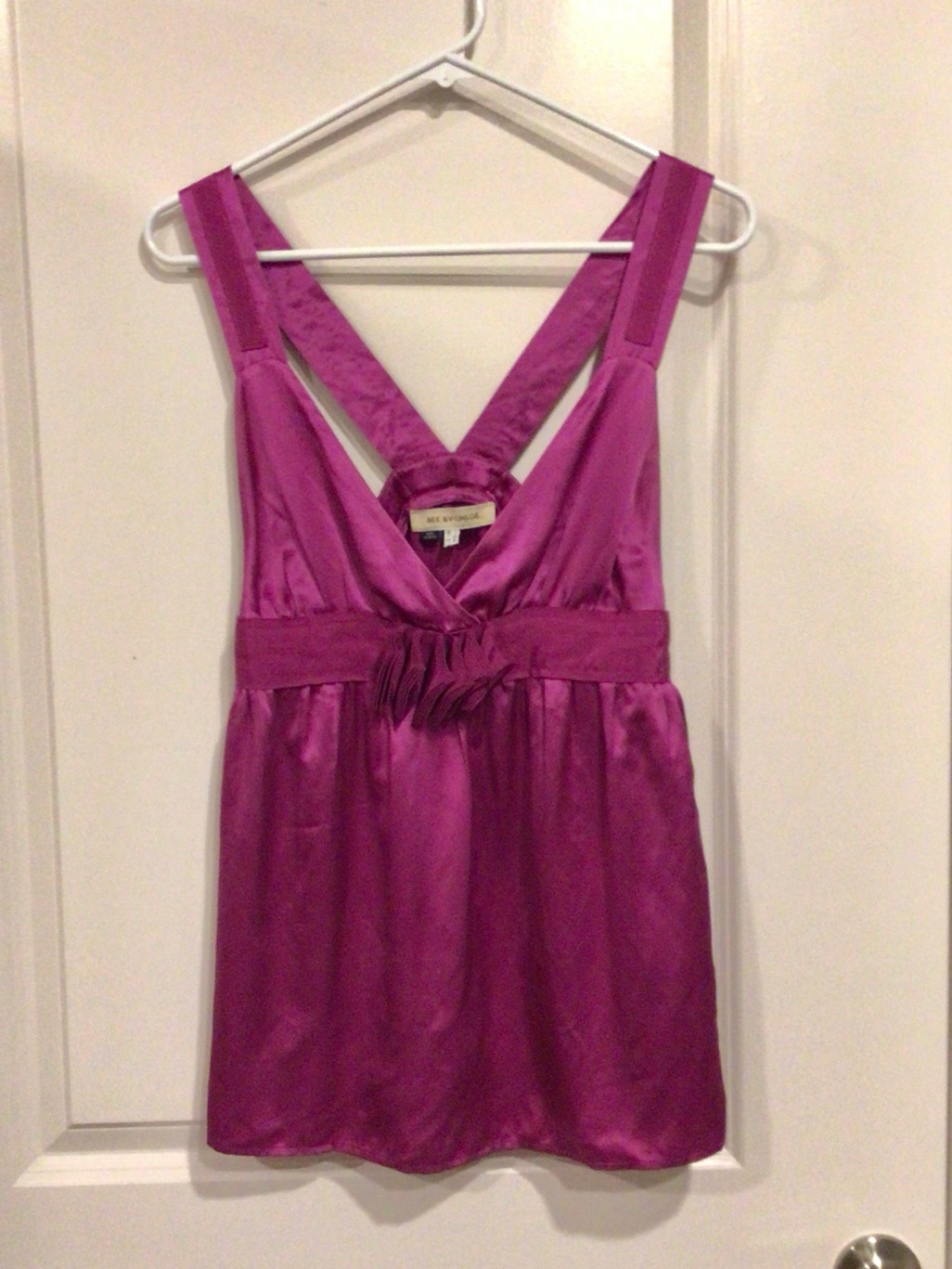 See By Chloe Magenta Y2k Silk Tank Top